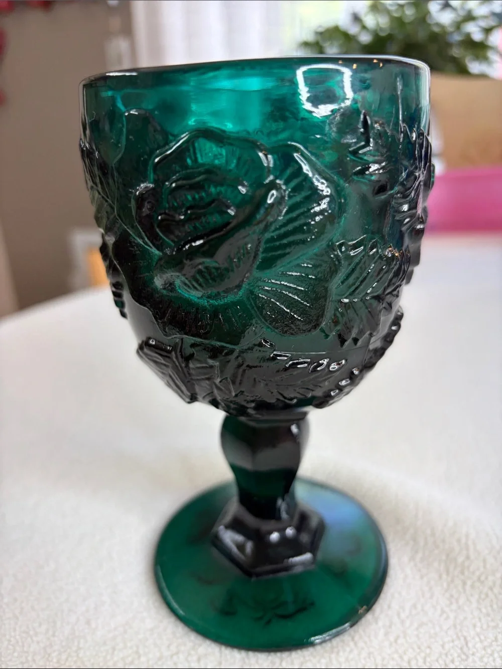 Vintage Madonna Inn Wild Rose Pattern 1 Water Glasses